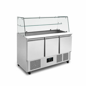 Saladettes met rvs-bovenkant - graniet