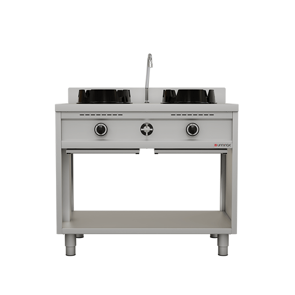 Gas Wok Cooker – 2 x 15 kW – 2 Cooking Zones