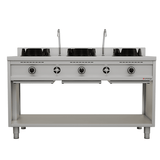 Gas Wok Cooker – 3 x 15 kW – 3 Cooking Zones