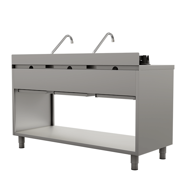Gas Wok Cooker – 3 x 15 kW – 3 Cooking Zones