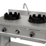 Gas Wok Cooker – 2 x 15 kW – 2 Cooking Zones