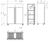 Koelkast – 2 Deuren – 1200 Liter