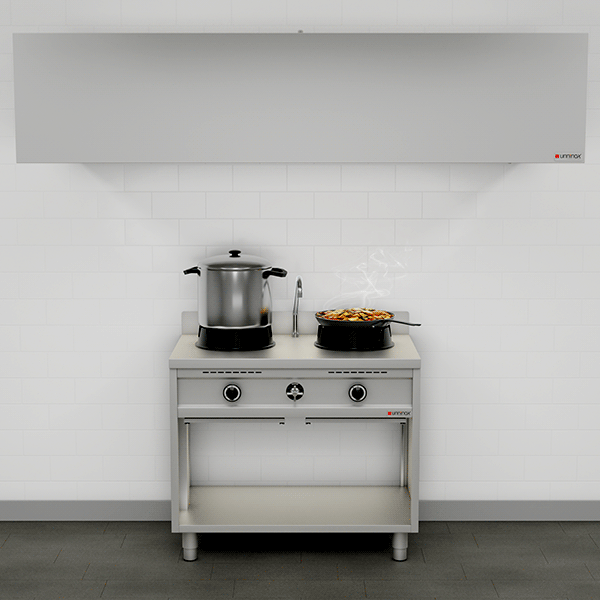 Gas Wok Cooker – 2 x 15 kW – 2 Cooking Zones
