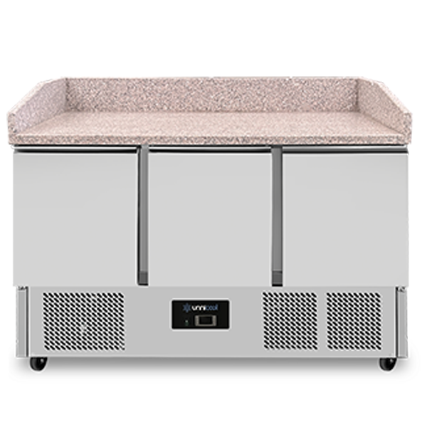 Pizza Counter Refrigerator | 350 Liters | 3 Doors (1/1 GN) | +2 °C to +8 °C