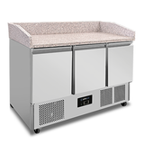 Pizza Counter Refrigerator | 350 Liters | 3 Doors (1/1 GN) | +2 °C to +8 °C