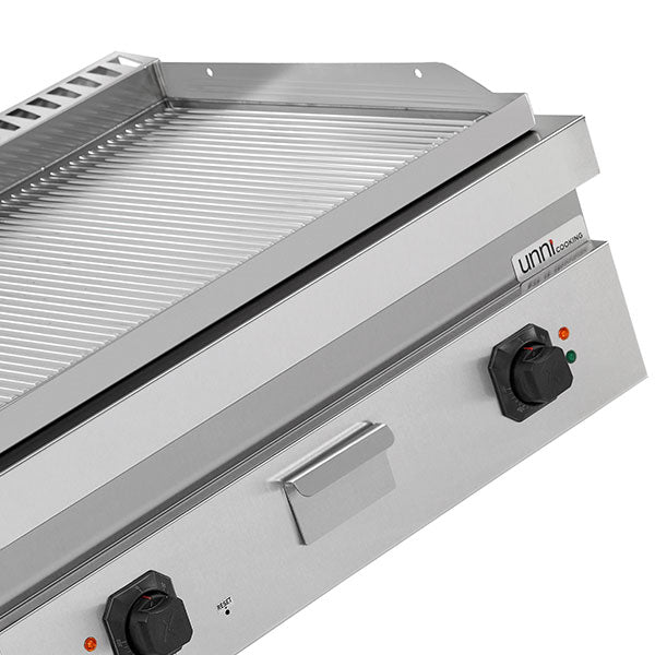 Electric Griddle – 1/2 Smooth + 1/2 Ribbed Chrome – E70GP20B+GSC