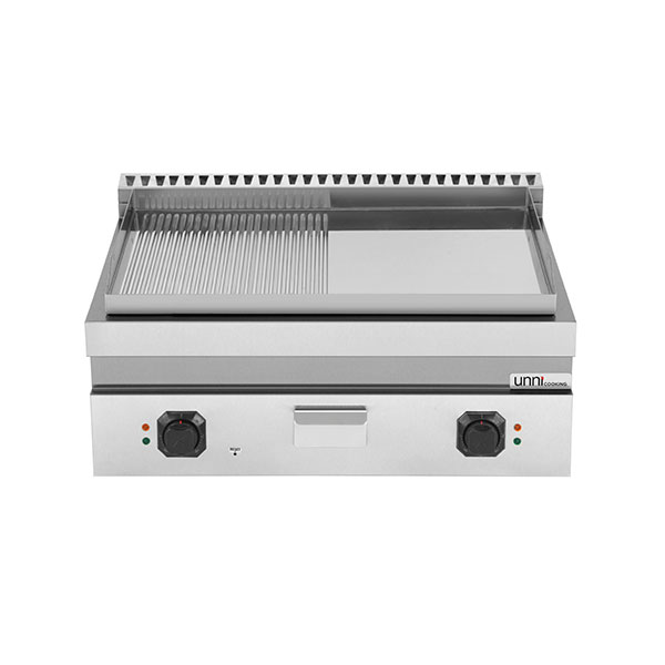 Electric Griddle – 1/2 Smooth + 1/2 Ribbed Chrome – E70GP20B+GSC