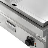 Electric Griddle - 1/2 Smooth + 1/2 Ribbed Chrome - E70GP20B+GSC