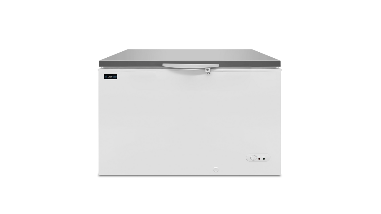 Chest Freezer | 395L | White with Stainless Steel Lid | -18°C to -25°C