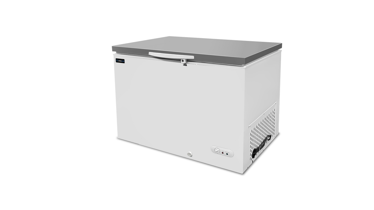 Chest Freezer | 395L | White with Stainless Steel Lid | -18°C to -25°C