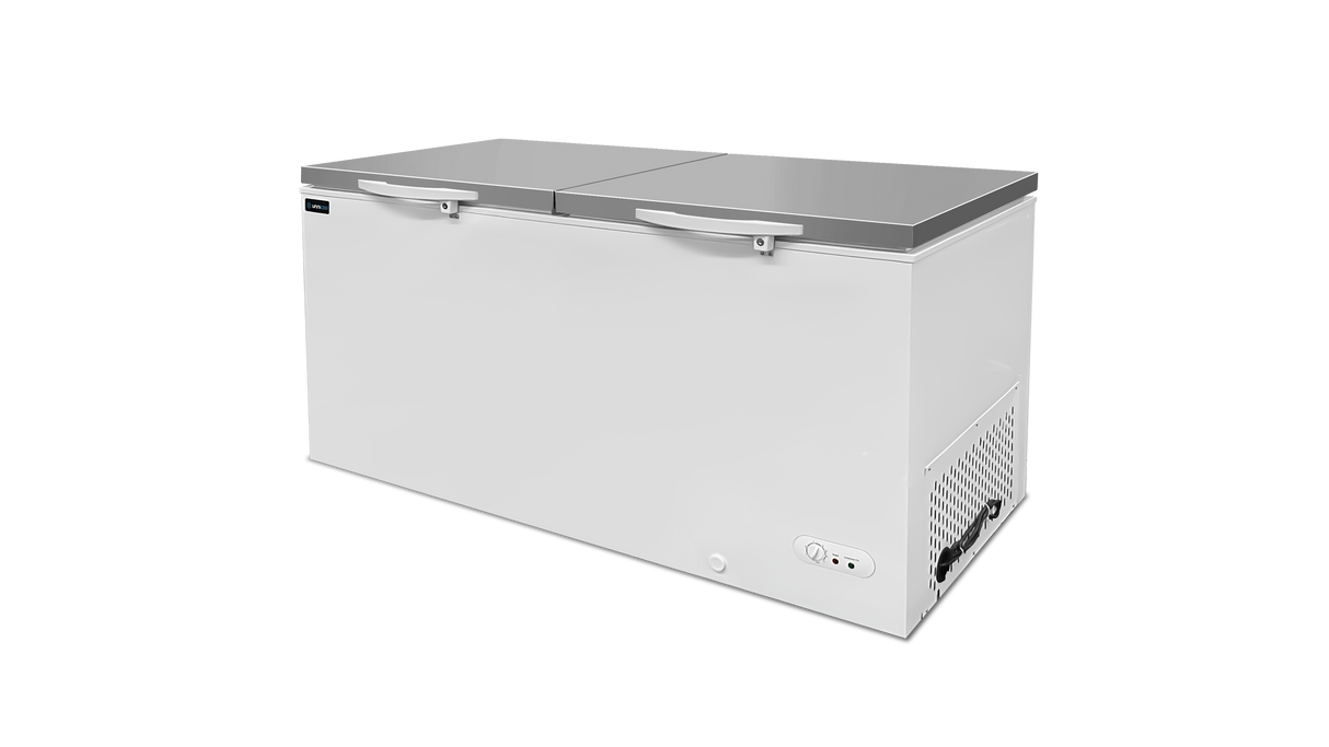 Chest Freezer | 610L | White with Stainless Steel Lid | -18°C to -25°C