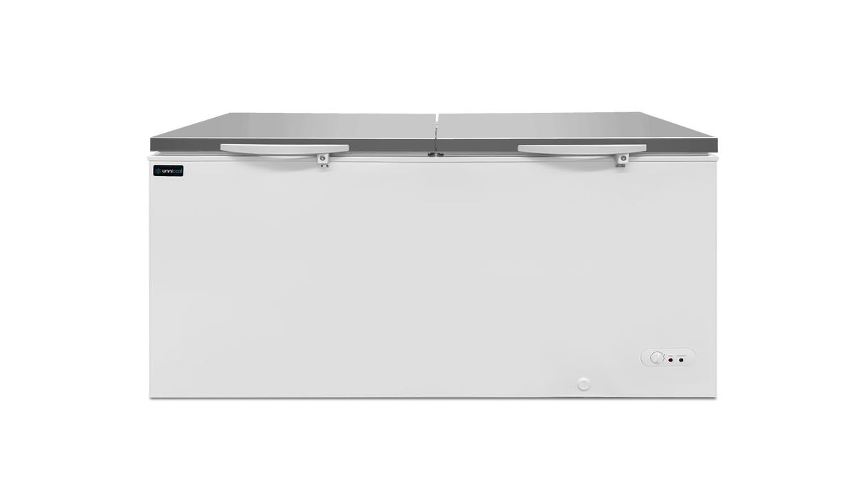 Chest Freezer | 610L | White with Stainless Steel Lid | -18°C to -25°C