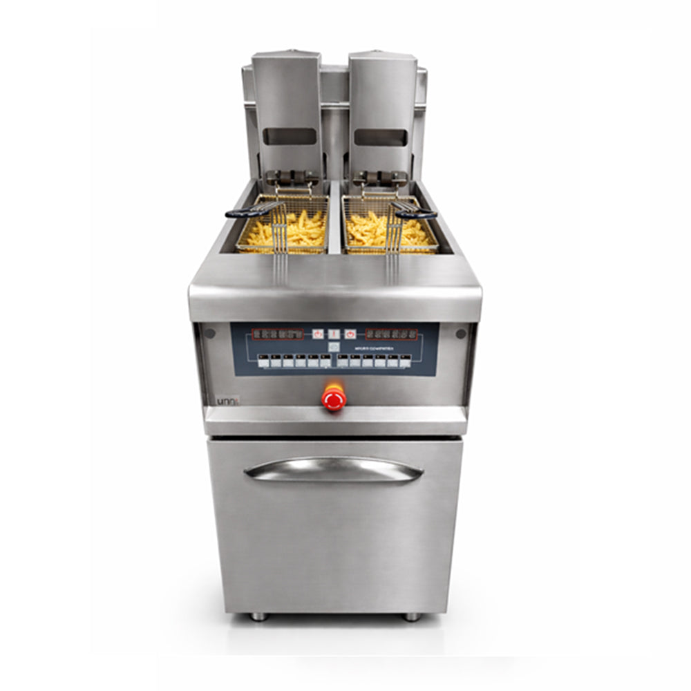 DuoLift Pro Digital Deep Fryer 2×13.5 Liter with Automatic Basket Lift