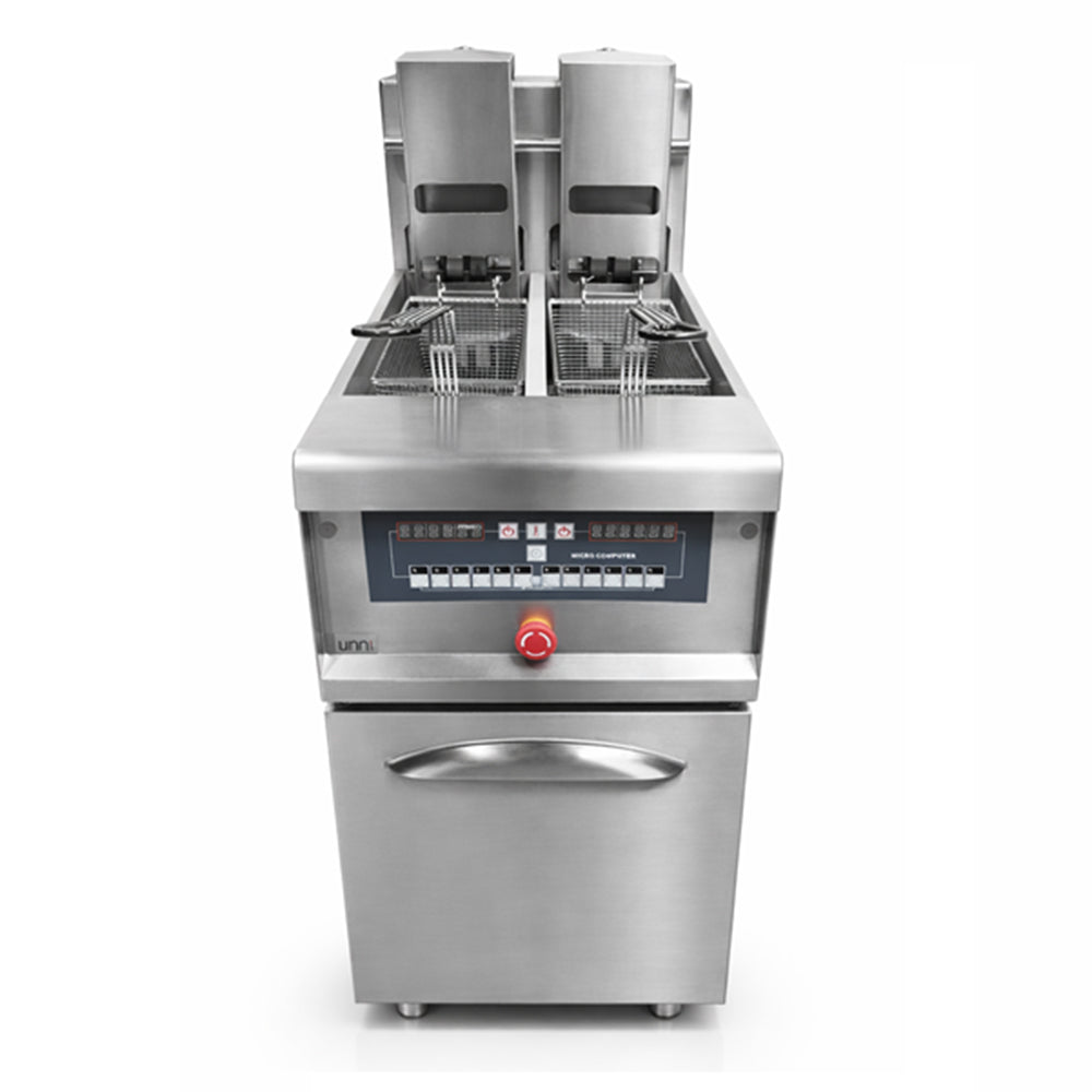 DuoLift Pro Digital Deep Fryer 2×13.5 Liter with Automatic Basket Lift