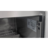 Refrigerated Counter - 4 Doors - Without Rear Upstand - 2230 × 700 × 850 mm