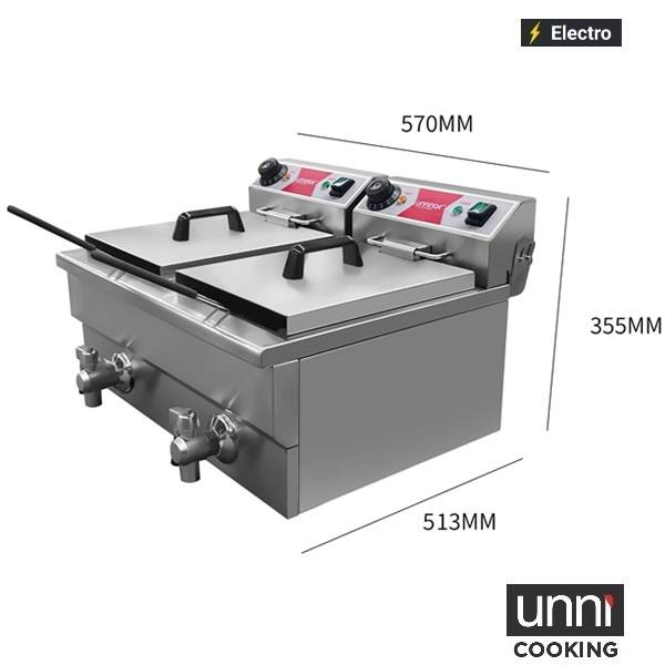 Electric Fryer 2×8L – Economy