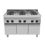 Electric Range with 6 Plates and Base Cabinet – E70C30-K