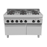 Electric range with 6 hotplates and electric oven – E70FEO30-K