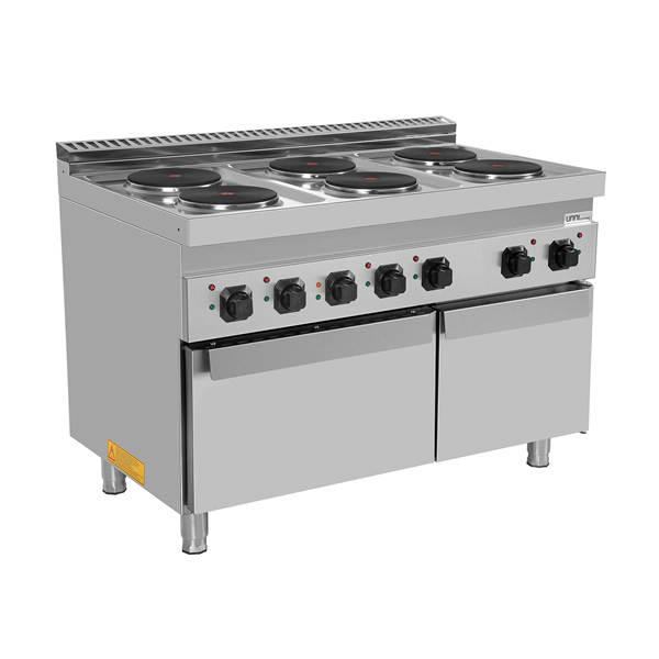 Electric range with 6 hotplates and electric oven – E70FEO30-K