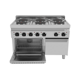 Electric range with 6 hotplates and electric oven – E70FEO30-K