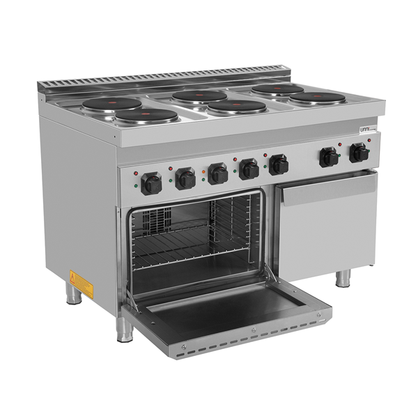 Electric range with 6 hotplates and electric oven – E70FEO30-K