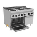 Electric range with 6 hotplates and electric oven – E70FEO30-K
