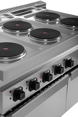Electric range with 6 hotplates and electric oven – E70FEO30-K