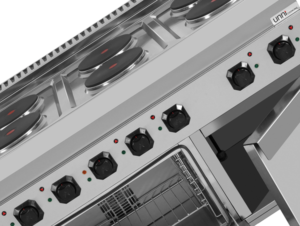 Electric range with 6 hotplates and electric oven – E70FEO30-K