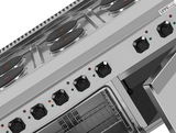 Electric range with 6 hotplates and electric oven – E70FEO30-K