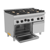 Gas range with electric oven – 6 burners – E70FGO30-K