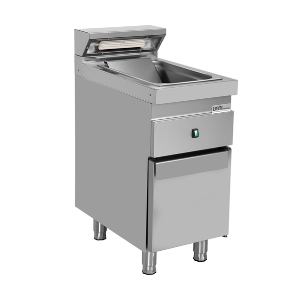 Stainless Steel Fry Warmer with Base Cabinet
