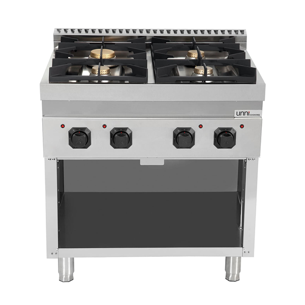 Professional Gas Range 4 Burners – 28.5 kW