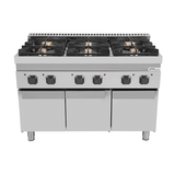 6-Burner Gas Range with Base Cabinet – 44 kW – G70C30-K