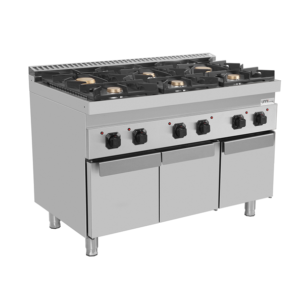 6-Burner Gas Range with Base Cabinet – 44 kW – G70C30-K