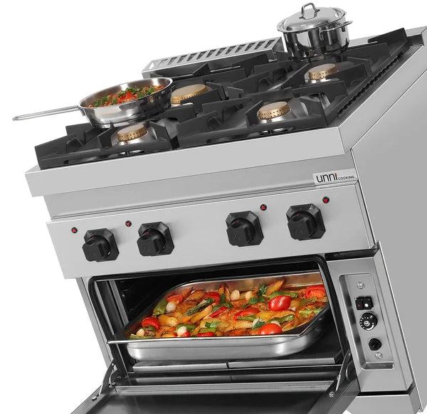 Gas Cooker with Gas Oven – 4 Burners
