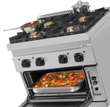 Gas Cooker with Gas Oven – 4 Burners
