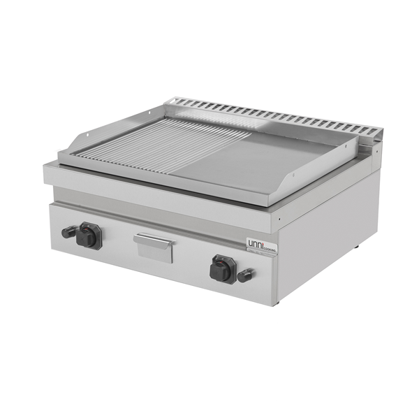 Gas Griddle – 1/2 Smooth / 1/2 Ribbed – G70GP20B+GS
