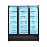 Professional Display Refrigerator 1160 Liters with 3 Glass Doors