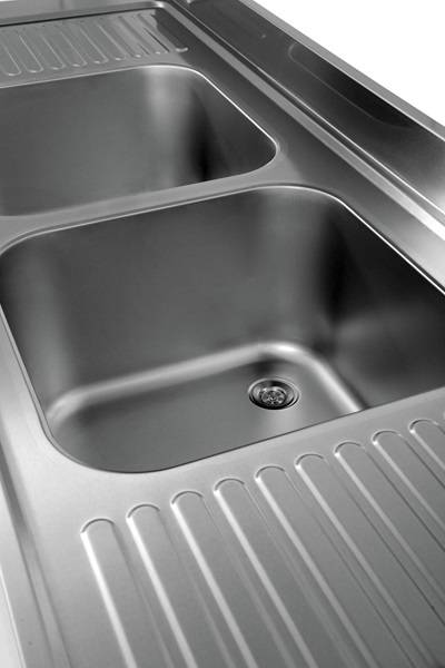 1800x700xH850mm 2 Bowls Left