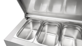 Saladette | 2 Doors (1/1 GN) | Top for 6 × 1/3 GN | +2°C to +8°C | Forced Air Cooling | Hinged Lids