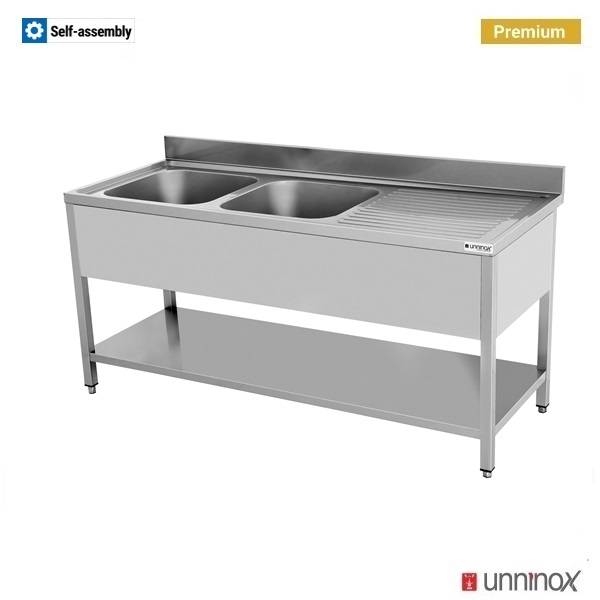 180x70xH85cm – 2 Sinks Left