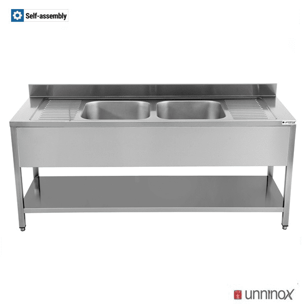 2000x700xH850mm 2 Basins Middle