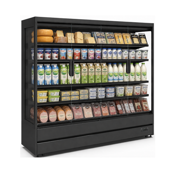 Wall-mounted refrigerated display cabinet LUCA 2.5 – Professional Open Display Cooling