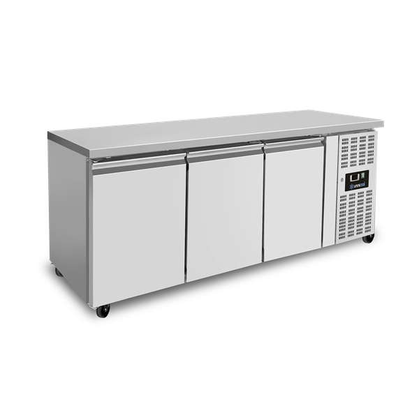 Refrigerated Counter - 3 Doors - Without Upstand - 1790 × 700 × 850 mm