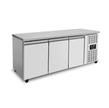 Refrigerated Counter - 3 Doors - Without Upstand - 1790 × 700 × 850 mm