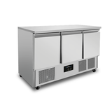 Refrigerated Counter | 3 Doors (1/1 GN) | +2°C to +8°C | 137 × 70 × 85 (H) cm
