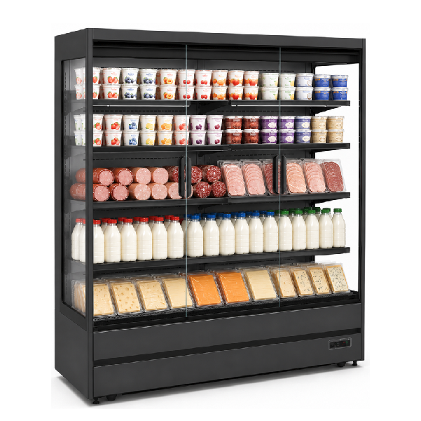 Wall-mounted refrigerator LUCA 2.0 – Professional Open Display Cooling