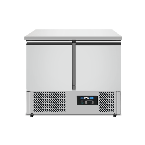 Refrigerated Counter | 2 Doors (1/1 GN) | +2°C to +8°C | 90 × 70 × 85 (H) cm