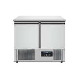 Refrigerated Counter | 2 Doors (1/1 GN) | +2°C to +8°C | 90 × 70 × 85 (H) cm
