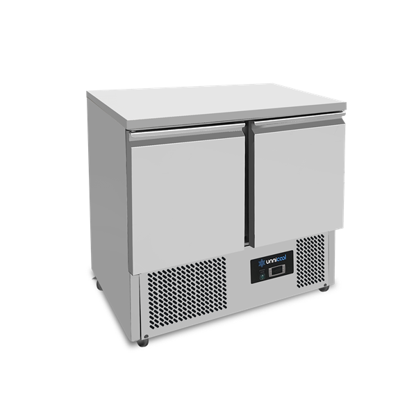 Refrigerated Counter | 2 Doors (1/1 GN) | +2°C to +8°C | 90 × 70 × 85 (H) cm